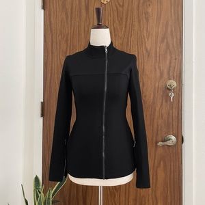 The Base Bodywear asymmetrical zipper exercise jacket